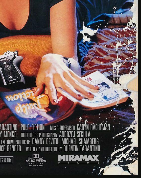 Pulp Fiction - Movie Poster - Digital Poster Download Pulp Fiction - Movie Poster - Digital Poster Download