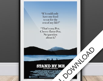 Stand By Me - Film Poster - Digitales Poster Download, 300dpi Jpeg, A3 und Tabloid Size, 80er FilmPoster