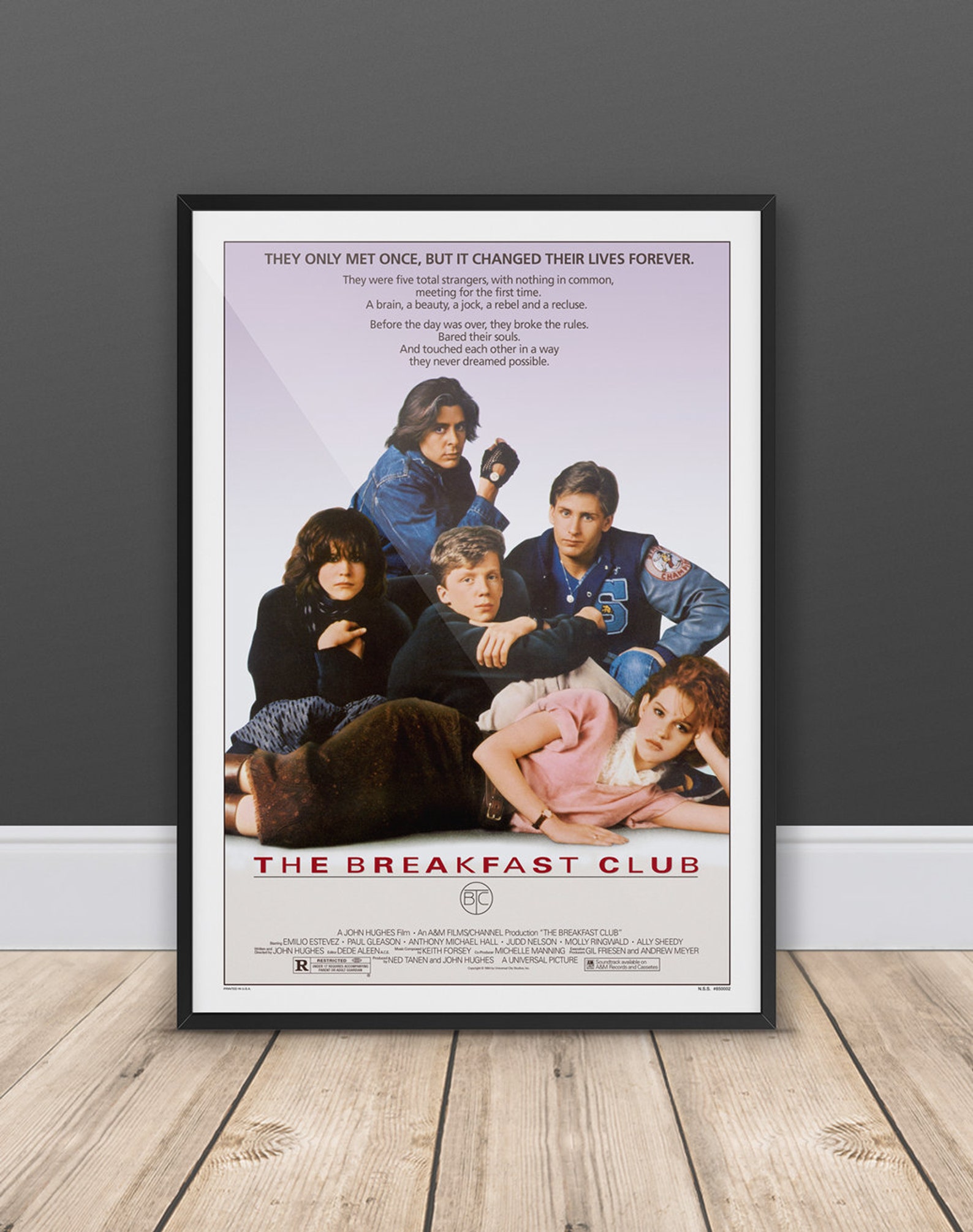 The Breakfast Club Movie Poster Digital Poster Download 300dpi 