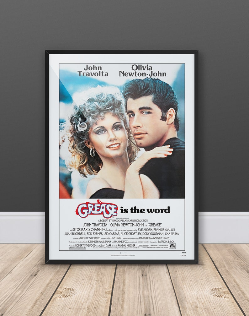 Grease Movie Poster Digital Download A3 &amp; Tabloid - Etsy
