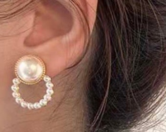 Wedding earrings. Pearl earrings Bridal Earrings Pearl Eserings