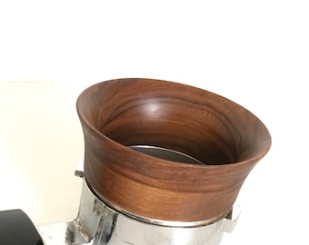 Houten espressodoseerring 58 mm: filterhouder trechter