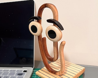Wooden Clippy Figure