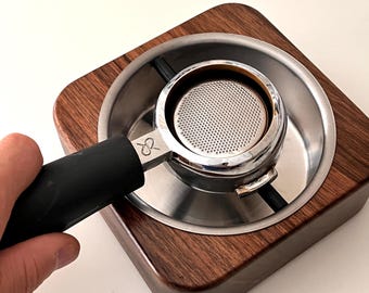 Knockbox, espresso knockbox, portafilter knockbox, wooden knockbox