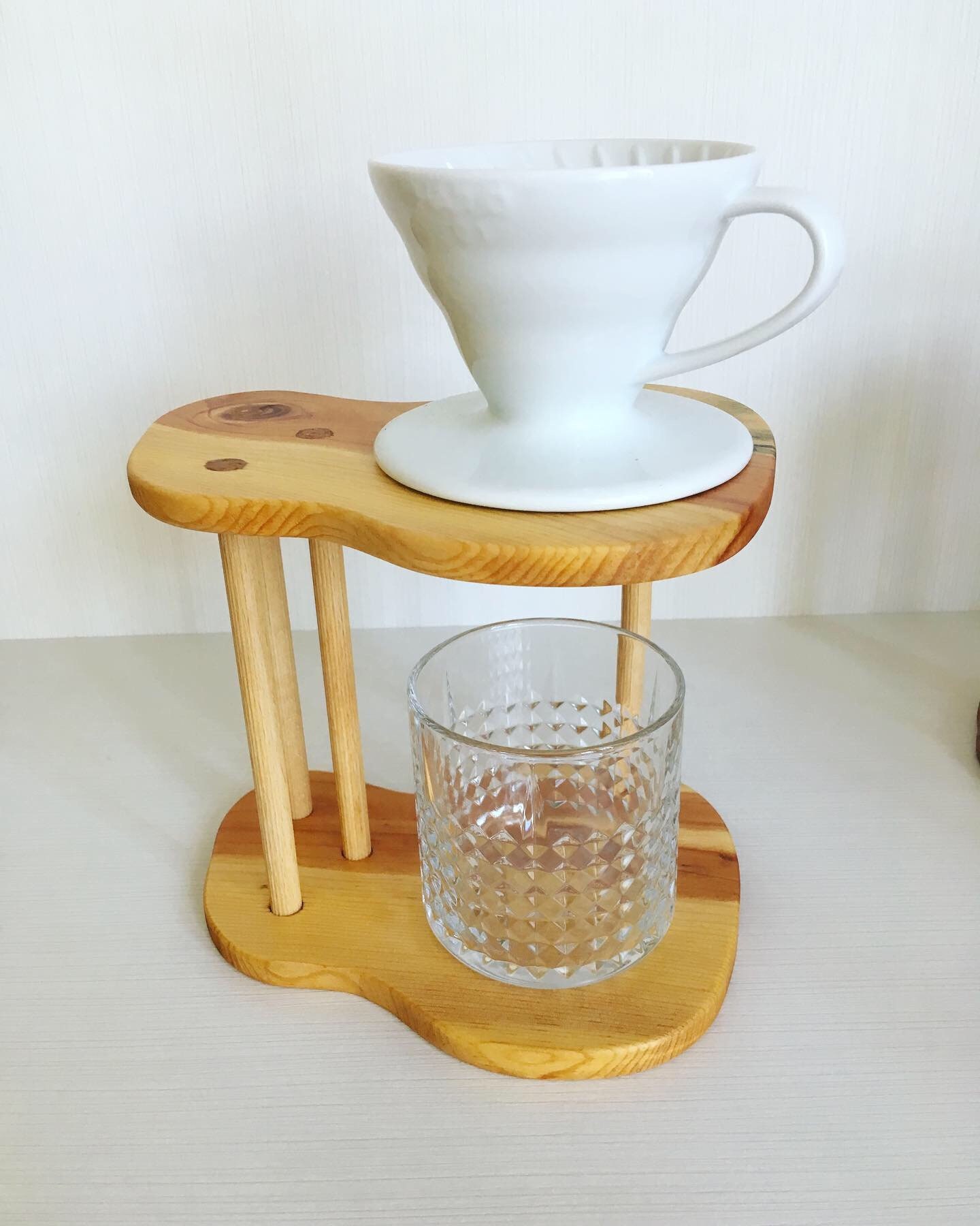 Wooden V60 Stand, Drip stand, pour over stand