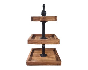 3 Tier Wooden Tray