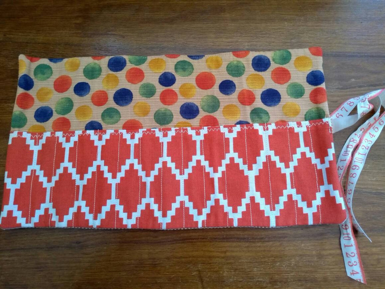 Handmade Fabric Pencil Roll Pencil Case Pencil Wrap Pencil Etsy