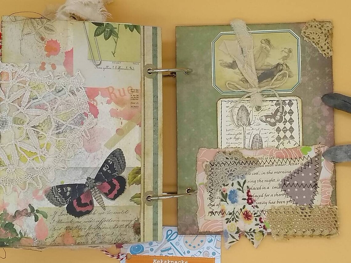 Handmade Loose Ring Bound Junk Journal Memory Keeping J Etsy