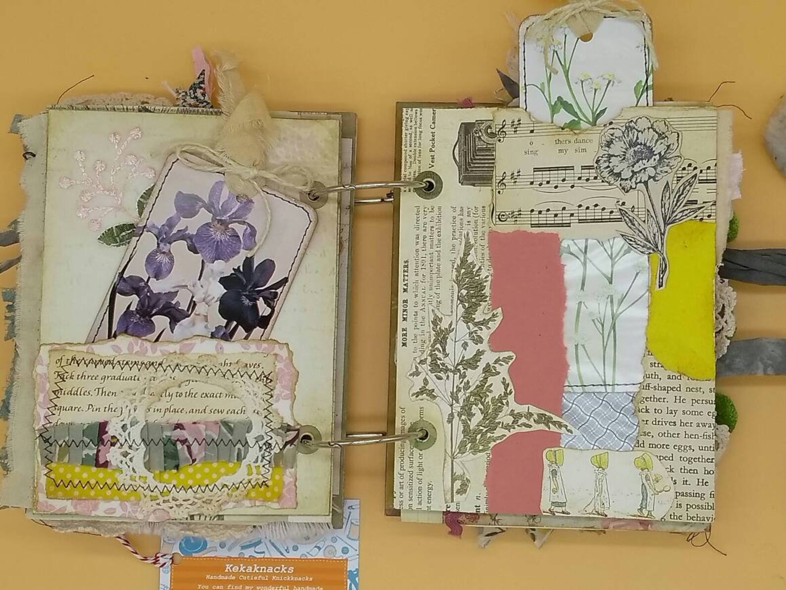 Handmade Loose Ring Bound Junk Journal Memory Keeping J Etsy