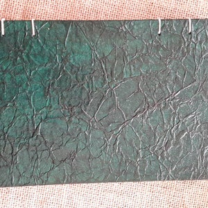 Handgemachtes Skizzenbuch/Art Journal (grüner Bezug) Memory Keeping Art Journal, Blank Art Journal, Mixed Media Journal, Album/Tagebuch Journal.