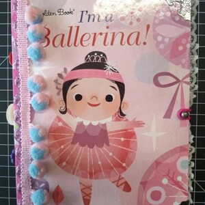 Handmade Ballerina LGB Journal, Memory Keeping J, Keepsake J, Diary J, Album J, Scrapbook J, Writers J, Gift J, Heirloom J, School J.