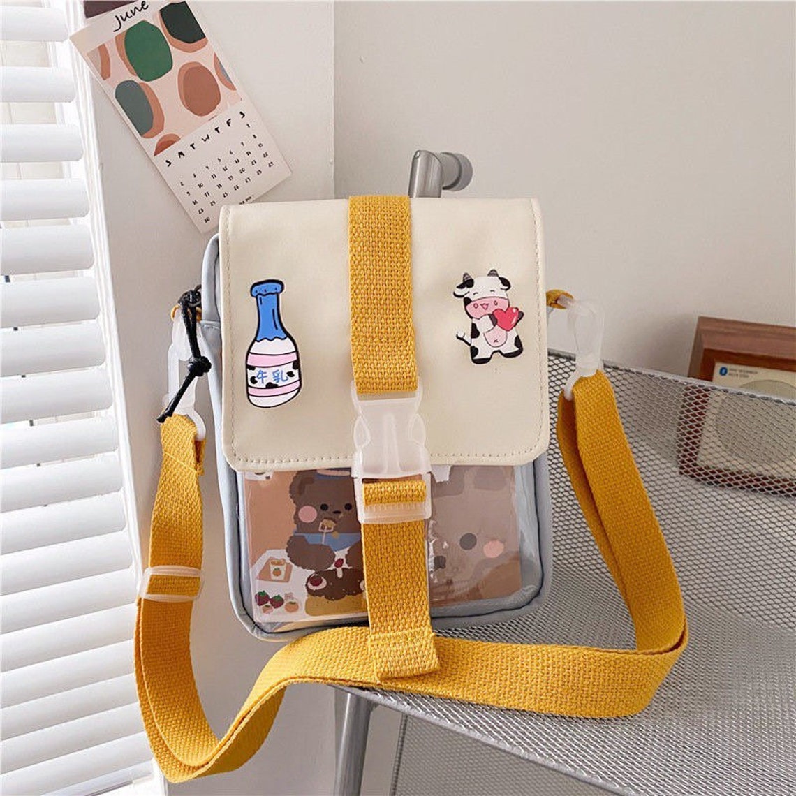 Cute Clear Crossbody Bag Waterproof Nylon Bag Harajuku Bag | Etsy