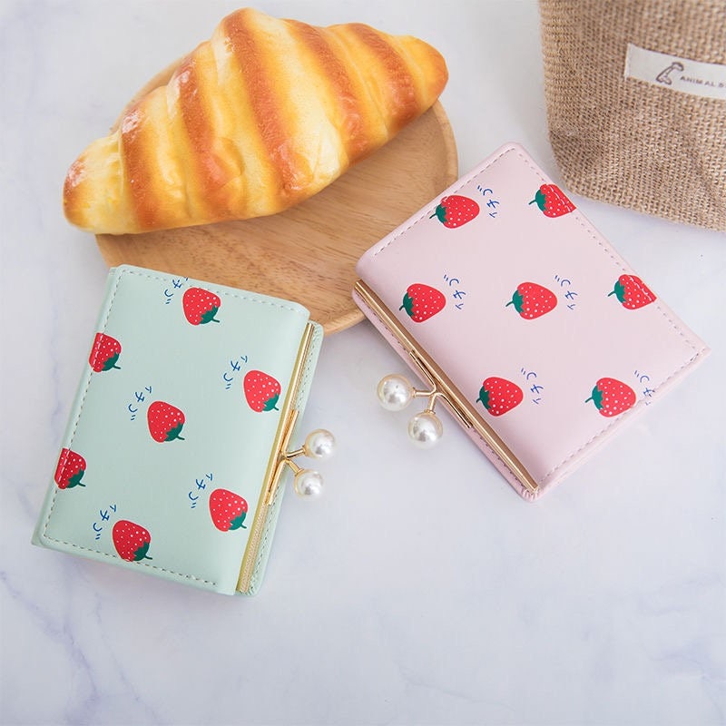 Cute Kawaii Strawberry Wallet/Purse/Card Holder Etsy