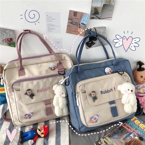 3 Ways Backpack School Bag Waterproof Nylon Bag Harajuku | Etsy