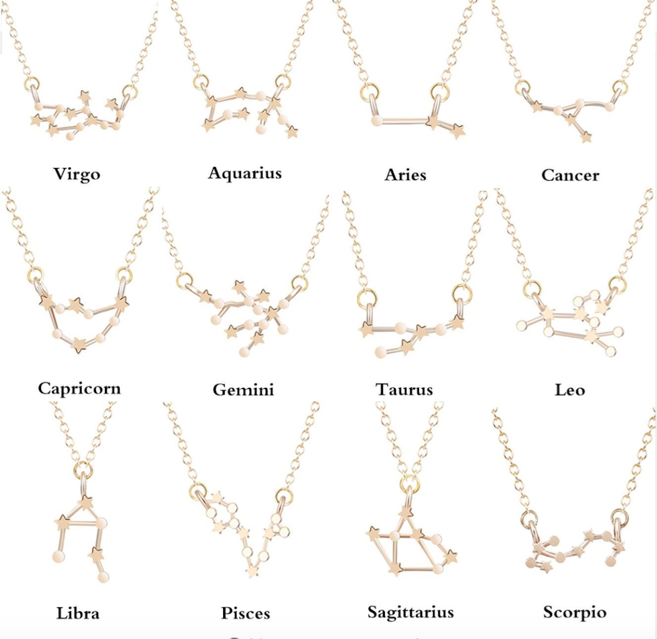 Scorpio Necklace Sagittarius Star Sign 
