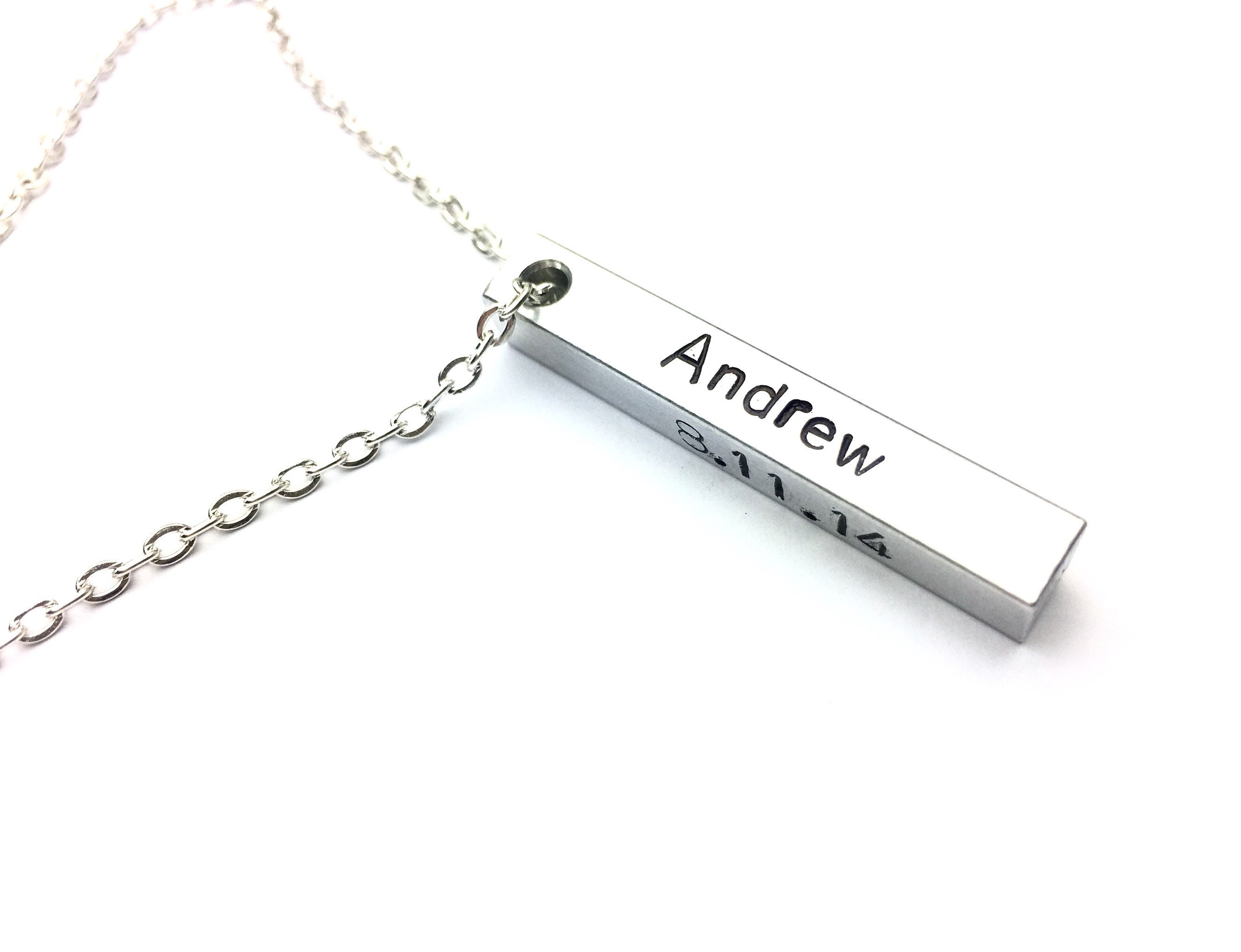 Name Necklace for Men Valentines Gift 
