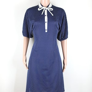 Vestido vintage de lunares de los años 50, talla 12, vestido pin up de los años 50, rockabilly vintage, vestido retro de los años 50, vestido pin up con lunares, vestido de lunares de los años 50, década de 1950