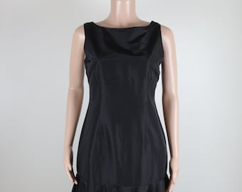 Vestido de fiesta negro vintage de los 80, vestido de dama de honor de los 80, REINA DEL BAILE, vestido de fiesta negro retro, talla 12, vestido de fiesta de los 80, vestido azul de los 80, estilo retro de los 80
