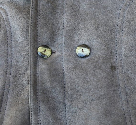 Vintage 70s Sheepskin Australian Drover Jacket, 7… - image 5