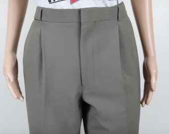 Vintage 90s Grey Suit Pants, Size 12 Ladies, Size 87R Mens, 90s