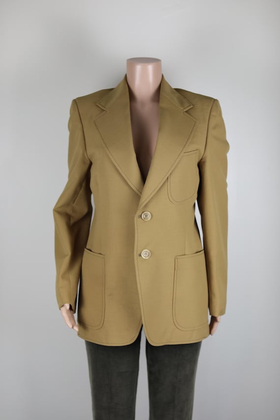 ジャケット・アウター 70s us vintage wool tailored jacket suit Mens Vintage Wool 60s 70s Mens Classic Blazer Mens Coat