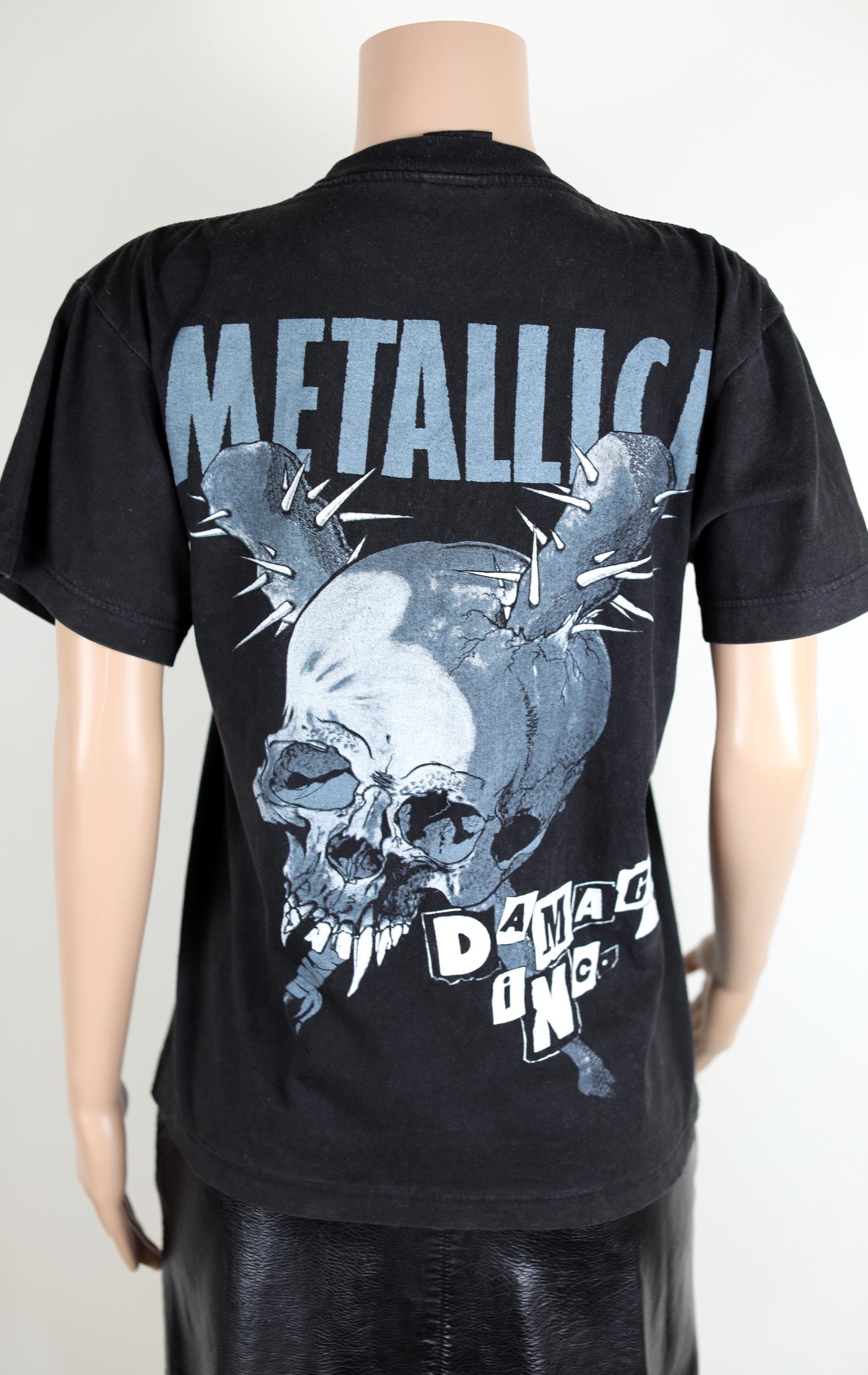 Vintage 80s Metallica Damage Inc Tee Shirt. As worn by Justin 