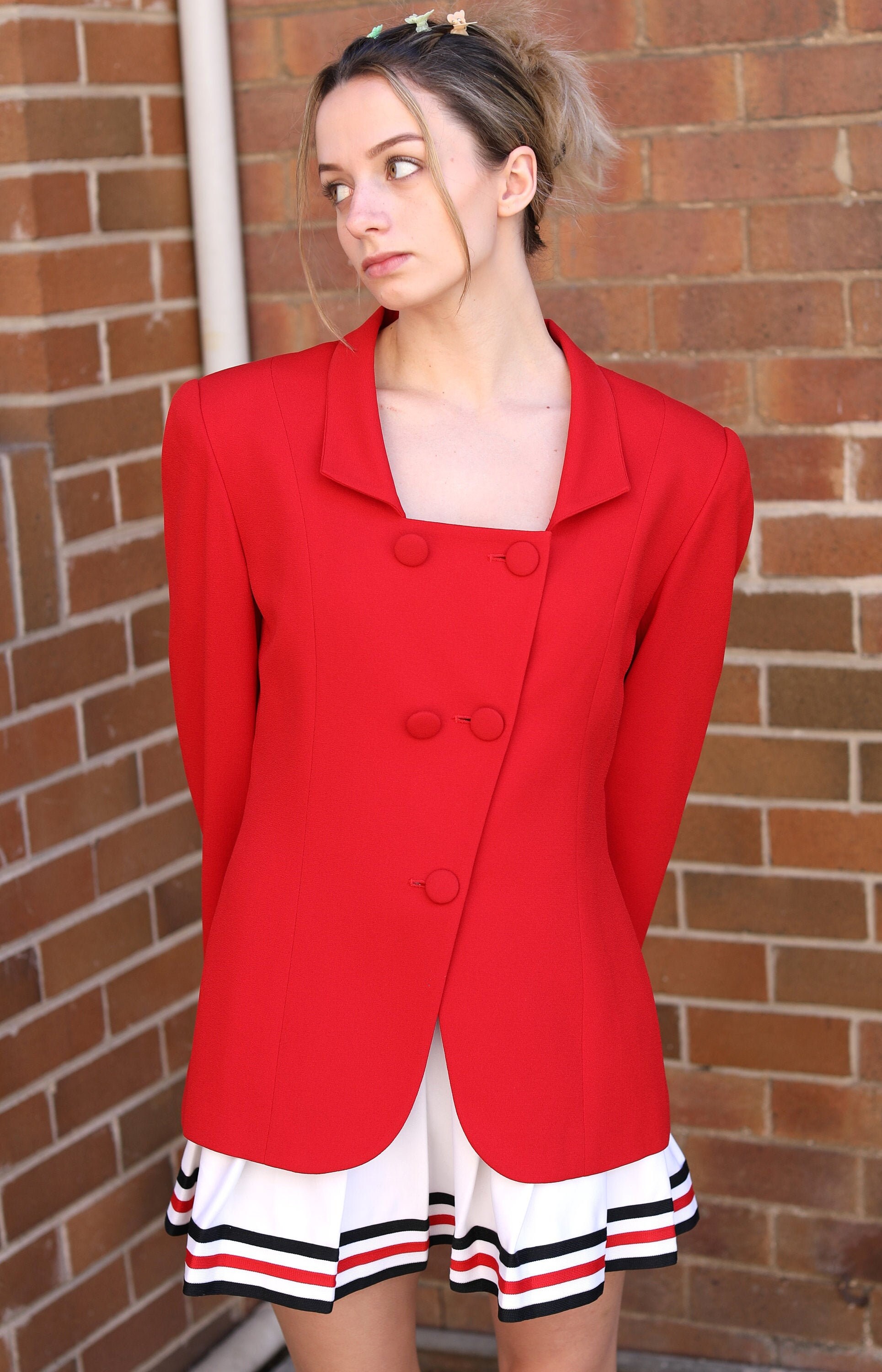 Vintage 80s Christian Dior Suit Jacket, Size 8, 80s Dior