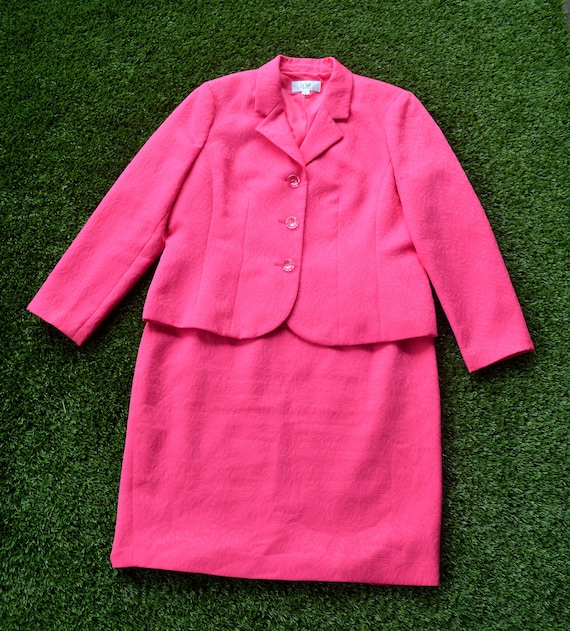 Vintage 80s Suit, Jacket and Skirt Set, SIze 16, 8