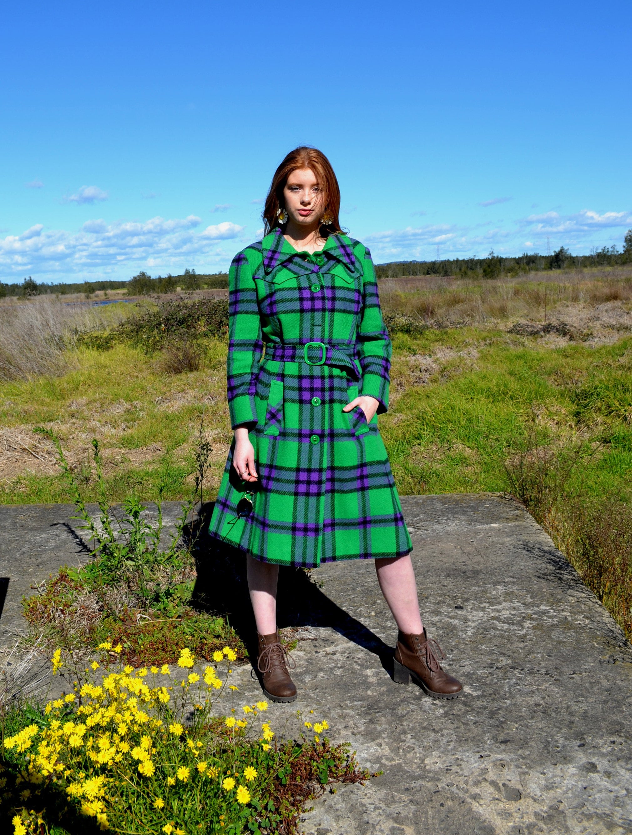 70sオリーブグリーン チェック柄 ダブルブレストジャケット vintage il_fullxfull.1944963874_gusl.jpg