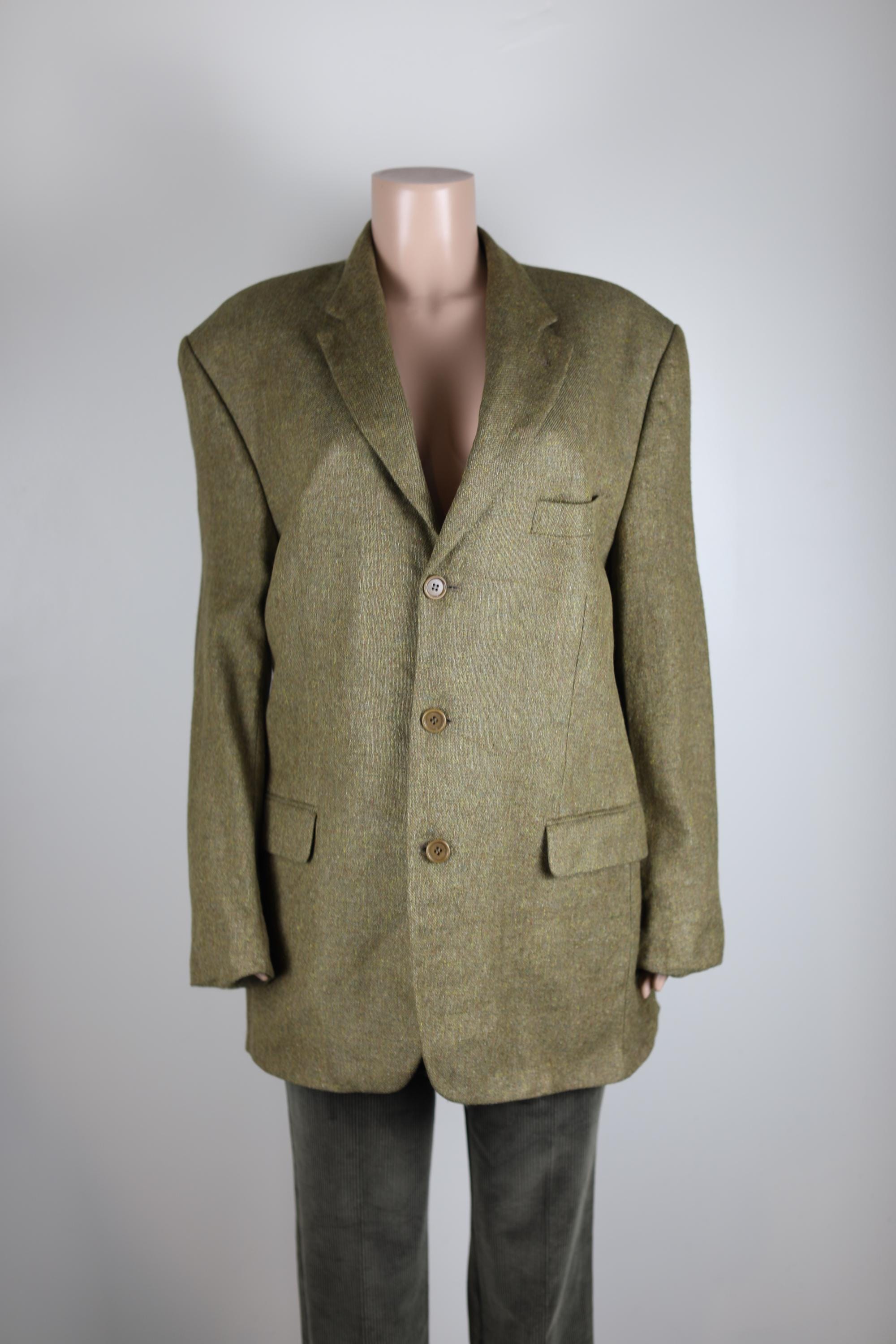ジャケット・アウター 70s tweed Tailored jacket Vintage remake Vintage 70s Dark Academia Tweed Jacket, 70s Lanificio Di