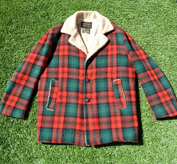 green lumberjack jacket