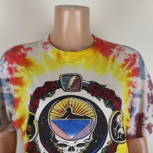 Vintage 90s Grateful Dead tie Dye Tee, 1994 Summer Tour Tee, Shirt, Tie Dye, Rainbow tee. image 3