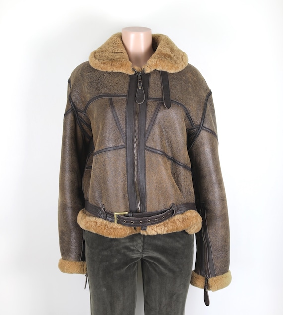 R*n様 70-'s France製 suède leather flight 70's] French Air Force Pilot Leather Jacket with China Strap