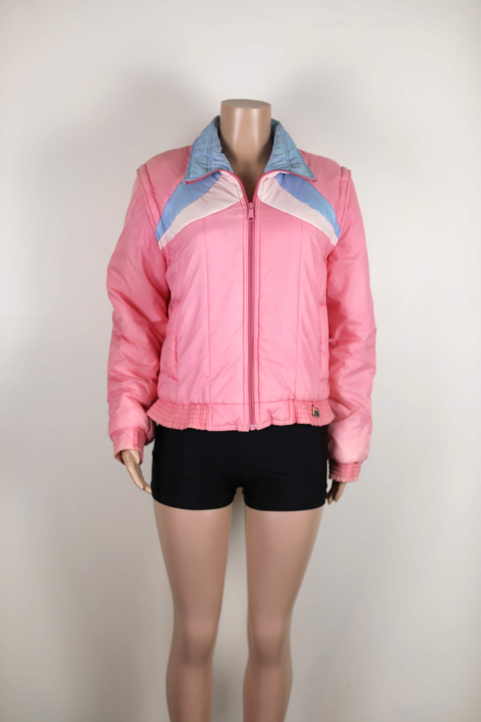 Vintage 80s Pastel Pink Puffer Jacket, Skii Barbie Jacket Vintage 80s Pastel Pink Puffer Jacket, Skii Barbie Jacket