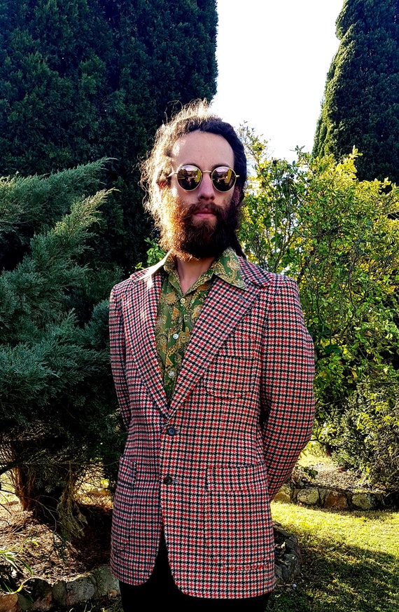 Houndstooth store suit jacket