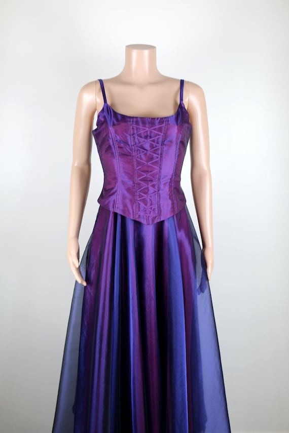 90s corset prom dress Vintage 90s Formal Dress, Size 8, Corset Dress, Vintage Medieval Dress,  Vintage Fair Maiden Dress, Fairy Core, Fairy Dress, 90s Prom Dress