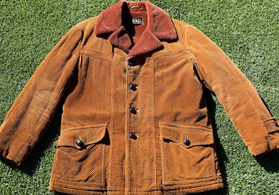 Vintage 70s Corduroy Lumber Jack Jacket, Vintage … - image 3