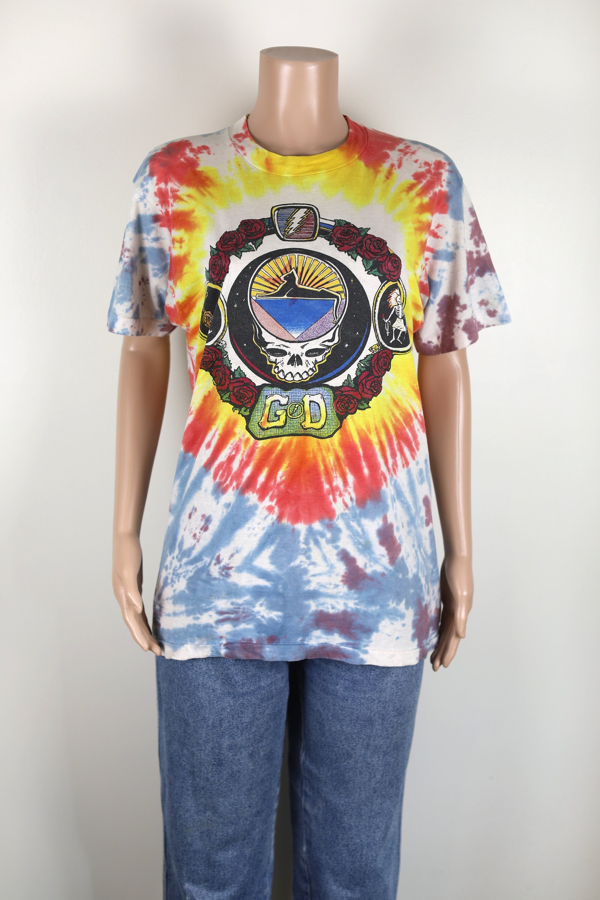 Vintage 90's Grateful Dead Tie Dye Tee, 1994 Summer Tour Tee
