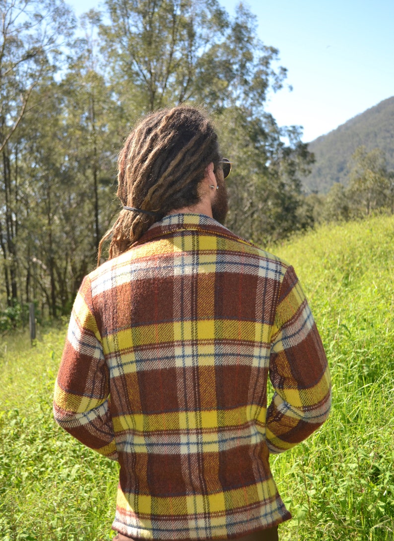 Vintage 70s Plaid Lumberjack Jacket Fully Lined Sherpa Etsy Australia