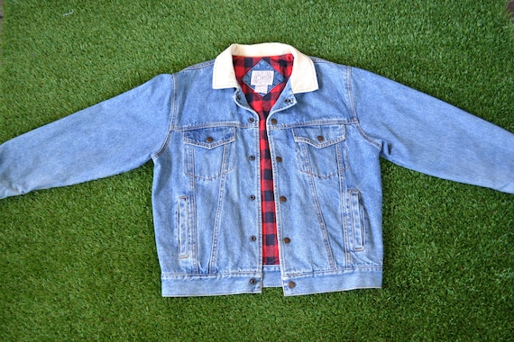 Vintage 90s Denim Patch Jacket, 90's Denim Jacket,