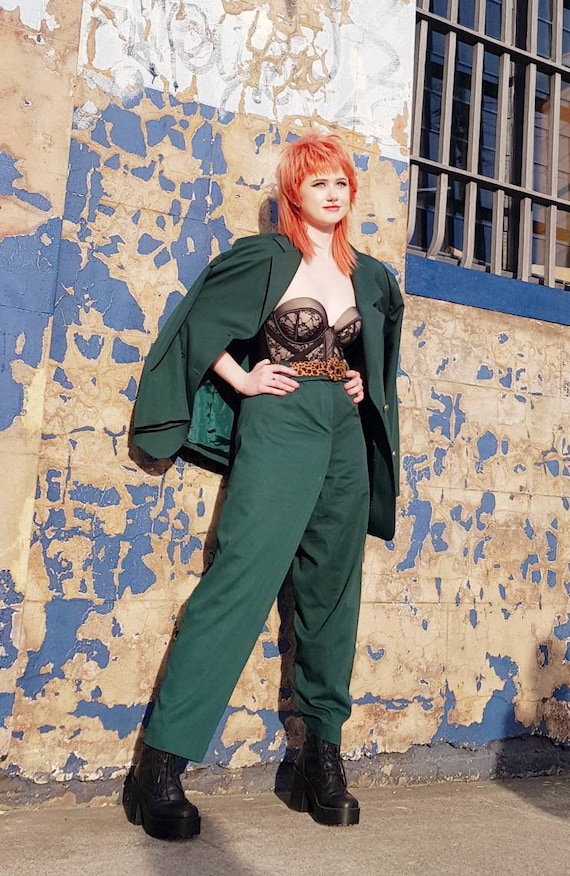 Vintage 80s Suit, Vintage 80s Unisex Suit, Vintage