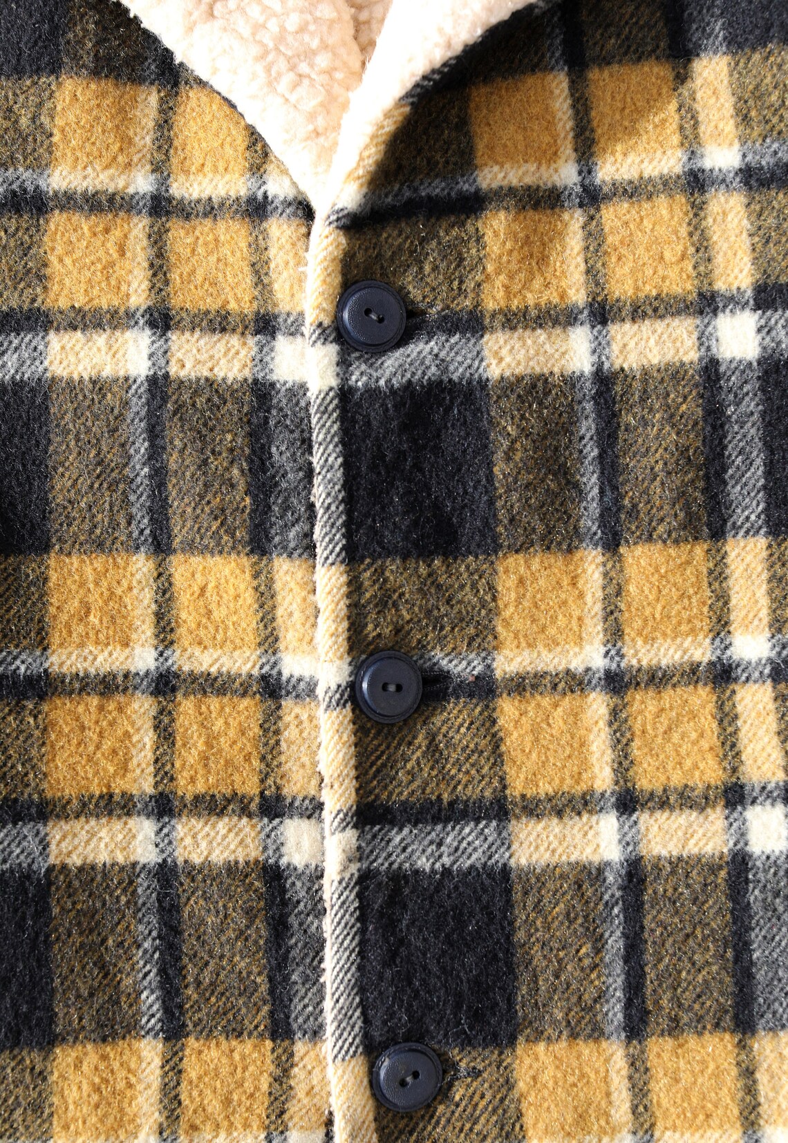 Vintage 70s Mustard Yellow Lumberjack Jacket Sherpa jacket | Etsy