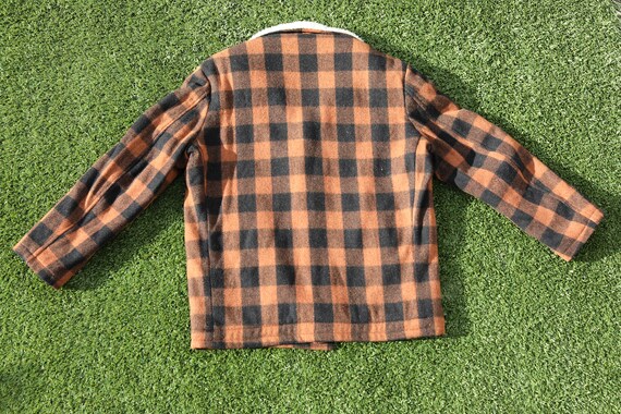 Vintage 70s Orange Lumberjack Jacket, Sherpa Jacket, Camping Jacket. 70s Lumber Jacket, Retro Jacket, 70s Lumber Jack Jacket, 70s Coat