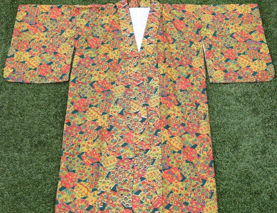 Vintage 70s Kimono, 70s Rainbow Kimono, 70s Tradi… - image 3