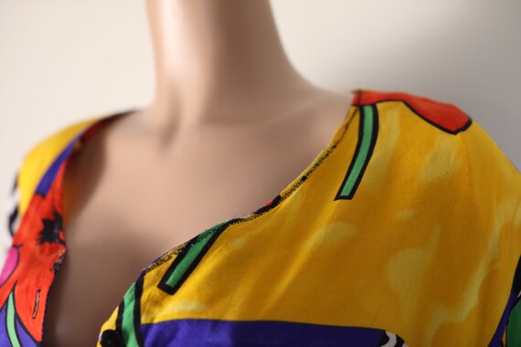 Vintage 80s Shirt, Size 18 80s Abstract Shirt. 80… - image 10