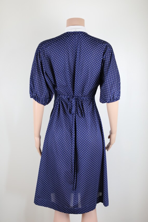 Robe vintage à pois des années 50, taille 12, robe pin up des