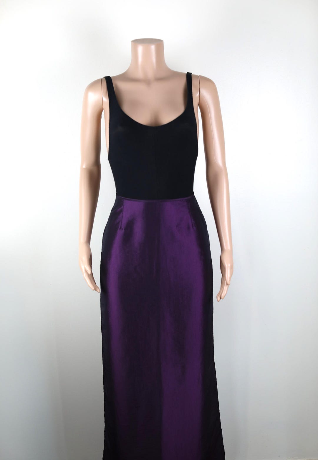 Vintage 90s Skirt, Size 8, 90s Purple Formal Skirt, 90s Formal Skirt ...