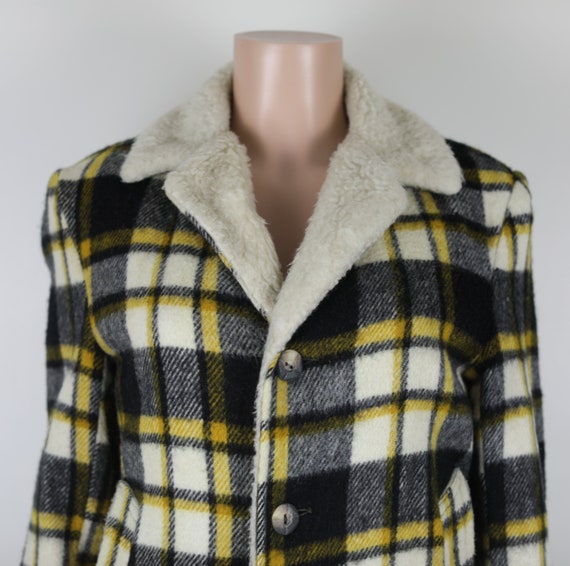 Vintage 70s Yellow and Black, Plaid Lumberjack Jacket Vintage 70s Yellow and Black, Plaid Lumberjack Jacket