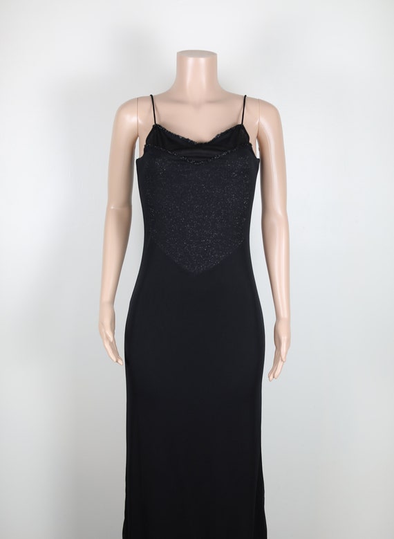 nao1141s 様フォロー割り90s MilaSchön Gown Coat Vintage 90s Black Formal Dress, Size 8, Hot Goth Dress, 90s
