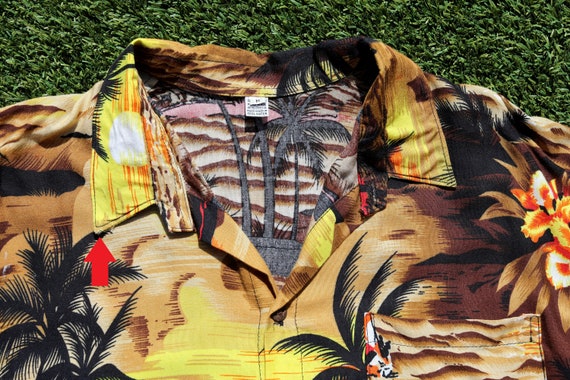 Vintage 50s TIKI Shirt, 50s Hawaiian Shirt, Vinta… - image 6